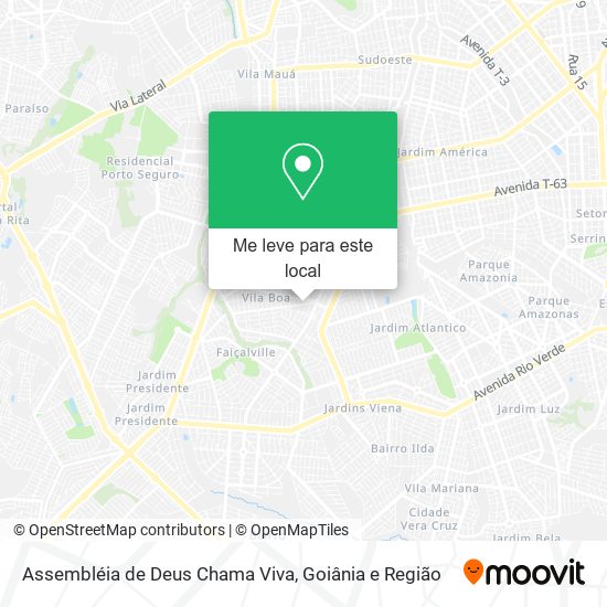 Assembléia de Deus Chama Viva mapa