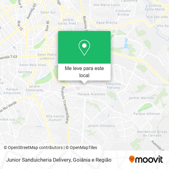 Junior Sanduicheria Delivery mapa