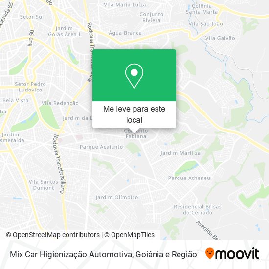 Mix Car Higienização Automotiva mapa