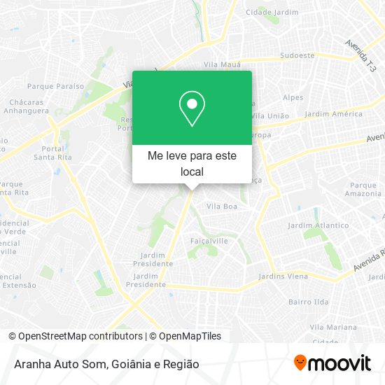 Aranha Auto Som mapa