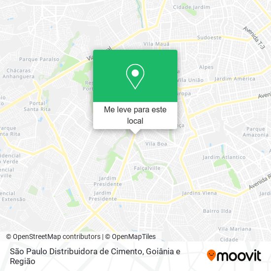 São Paulo Distribuidora de Cimento mapa