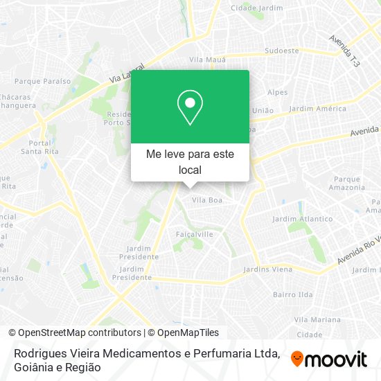 Rodrigues Vieira Medicamentos e Perfumaria Ltda mapa