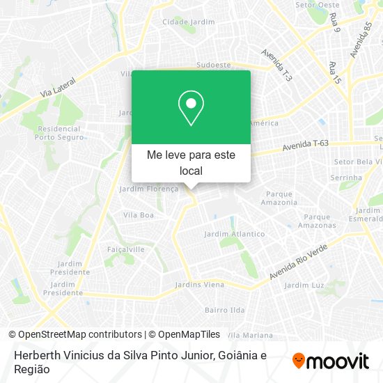 Herberth Vinicius da Silva Pinto Junior mapa