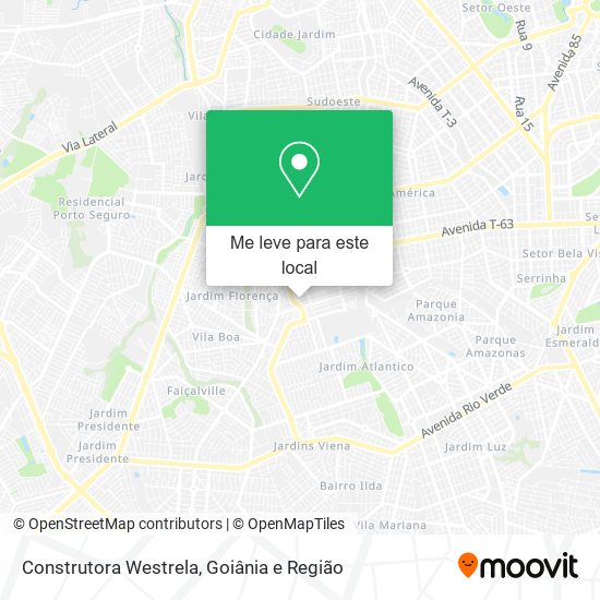 Construtora Westrela mapa