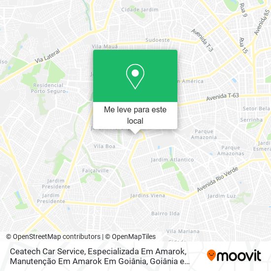 Ceatech Car Service, Especializada Em Amarok, Manutenção Em Amarok Em Goiânia mapa