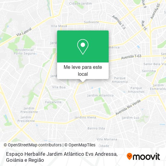 Espaço Herbalife Jardim Atlântico Evs Andressa mapa
