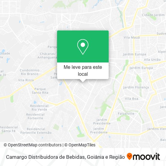 Camargo Distribuidora de Bebidas mapa