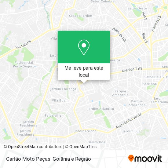 Carlão Moto Peças mapa
