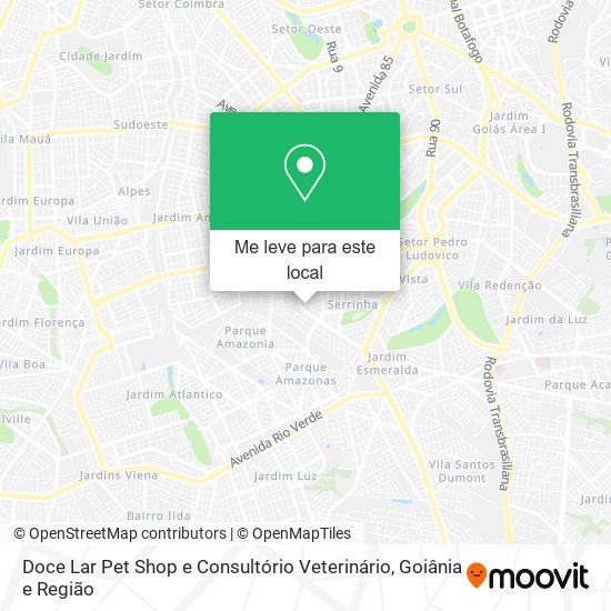 Doce Lar Pet Shop e Consultório Veterinário mapa