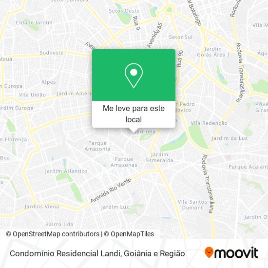 Condomínio Residencial Landi mapa