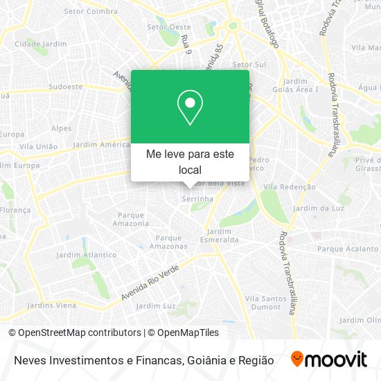 Neves Investimentos e Financas mapa