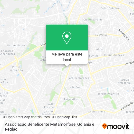 Associação Beneficente Metamorfose mapa