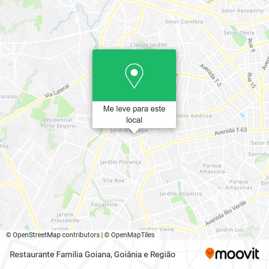 Restaurante Familia Goiana mapa