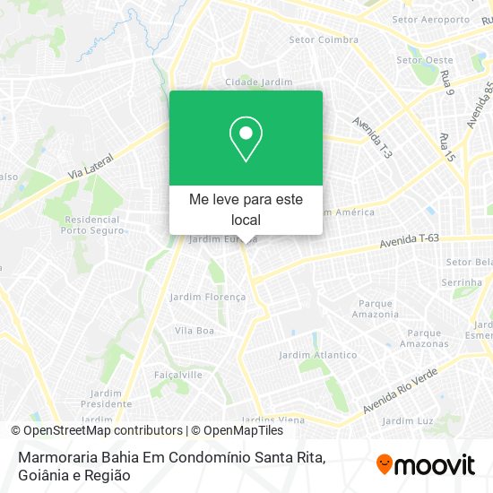 Marmoraria Bahia Em Condomínio Santa Rita mapa