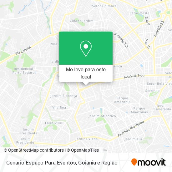 Cenário Espaço Para Eventos mapa