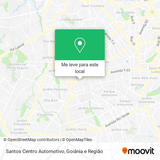 Santos Centro Automotivo mapa