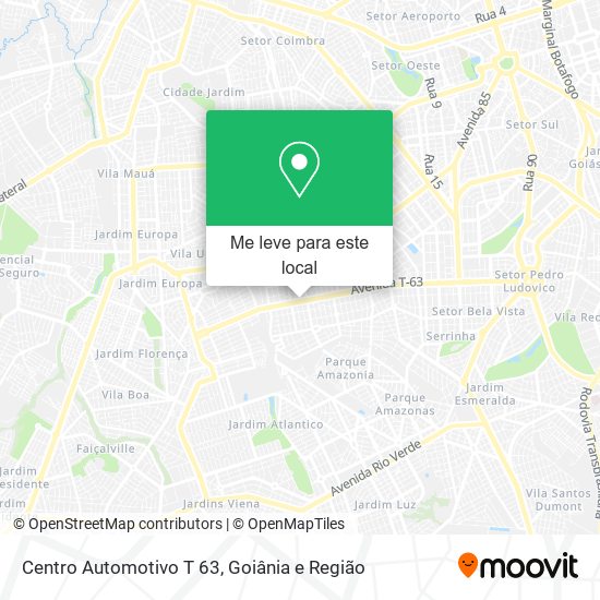 Centro Automotivo T 63 mapa