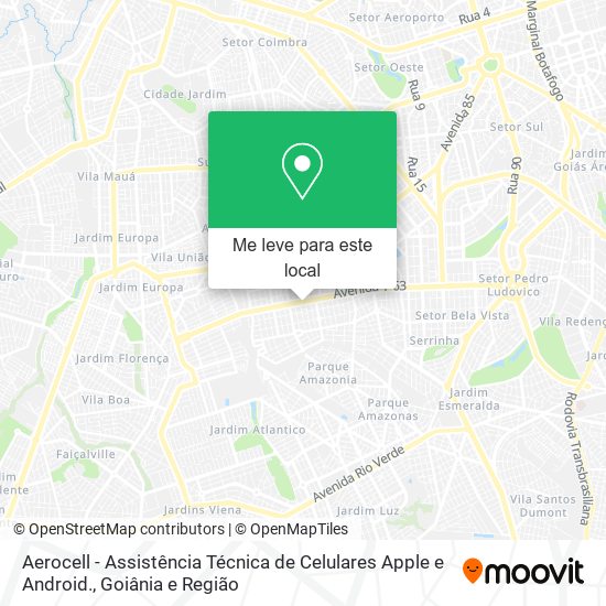 Aerocell - Assistência Técnica de Celulares Apple e Android. mapa