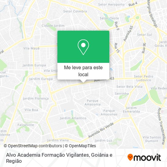 Alvo Academia Formação Vigilantes mapa