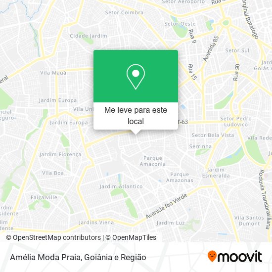 Amélia Moda Praia mapa