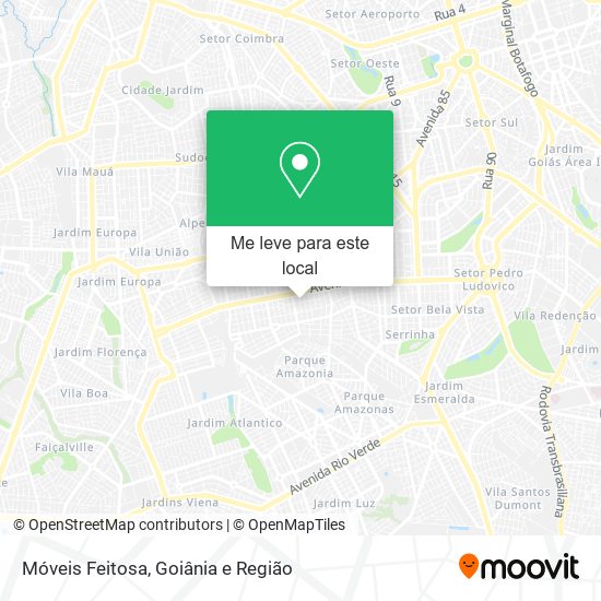 Móveis Feitosa mapa