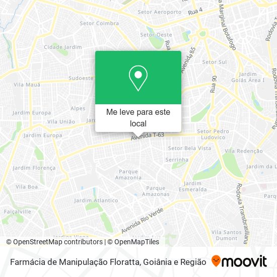 Farmácia de Manipulação Floratta mapa