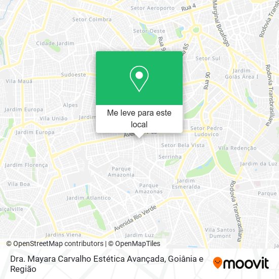 Dra. Mayara Carvalho Estética Avançada mapa