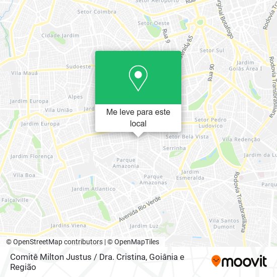 Comitê Milton Justus / Dra. Cristina mapa