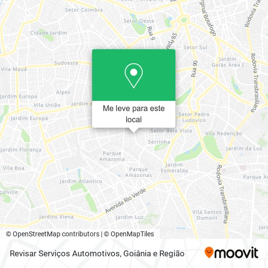 Revisar Serviços Automotivos mapa