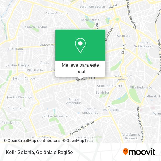 Kefir Goiania mapa