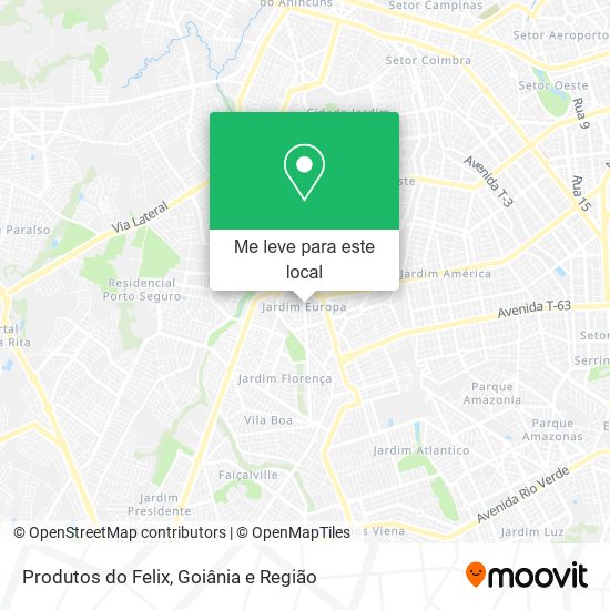 Produtos do Felix mapa