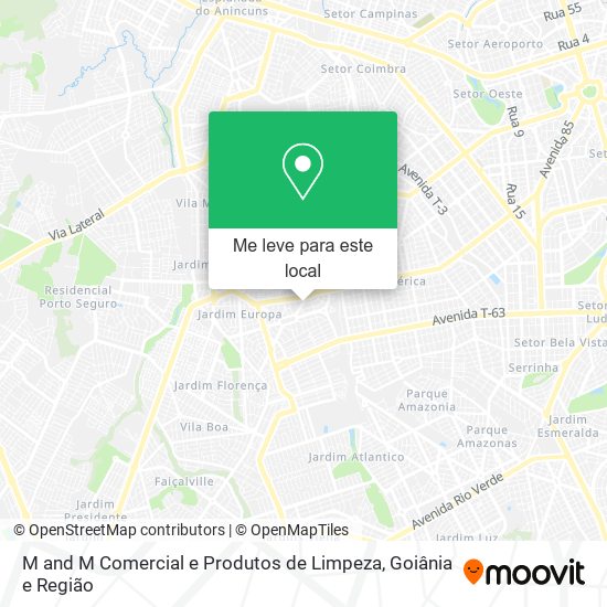 M and M Comercial e Produtos de Limpeza mapa