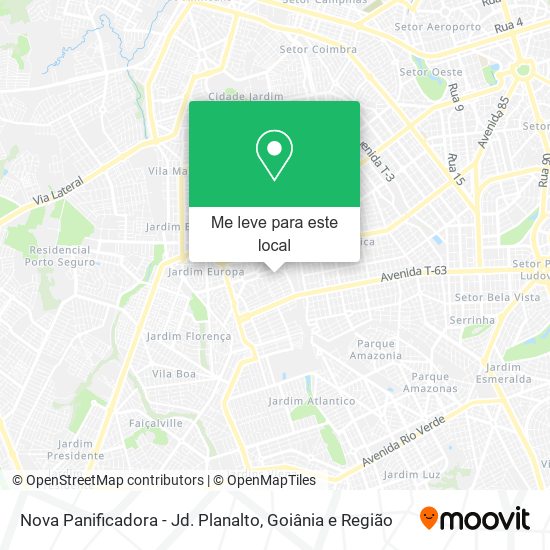 Nova Panificadora - Jd. Planalto mapa