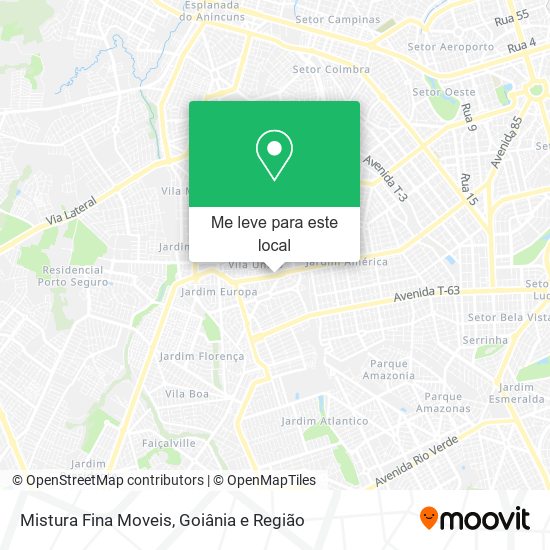 Mistura Fina Moveis mapa