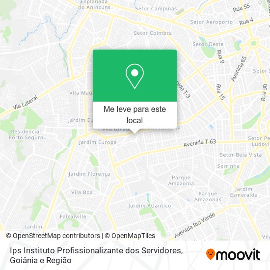 Ips Instituto Profissionalizante dos Servidores mapa