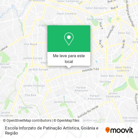 Escola Inforzato de Patinação Artística mapa