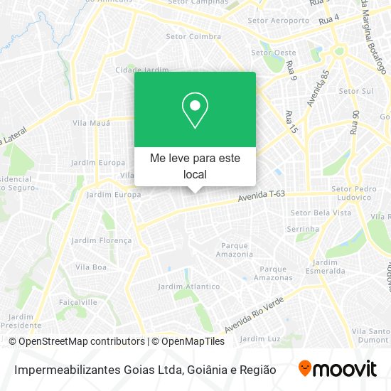 Impermeabilizantes Goias Ltda mapa