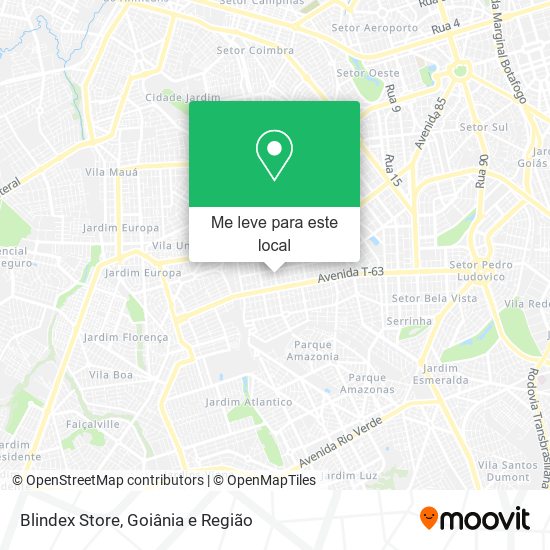 Blindex Store mapa