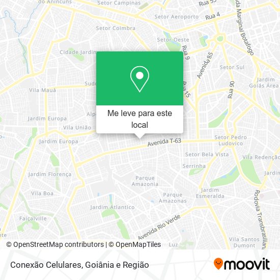 Conexão Celulares mapa