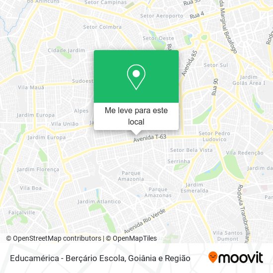 Educamérica - Berçário Escola mapa