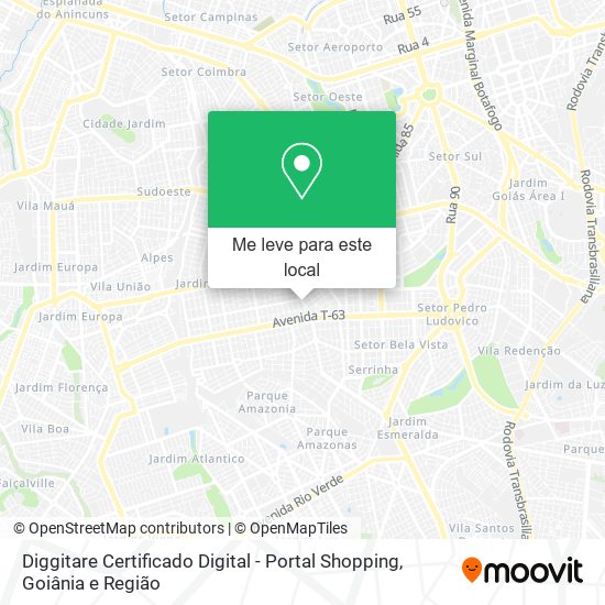 Diggitare Certificado Digital - Portal Shopping mapa