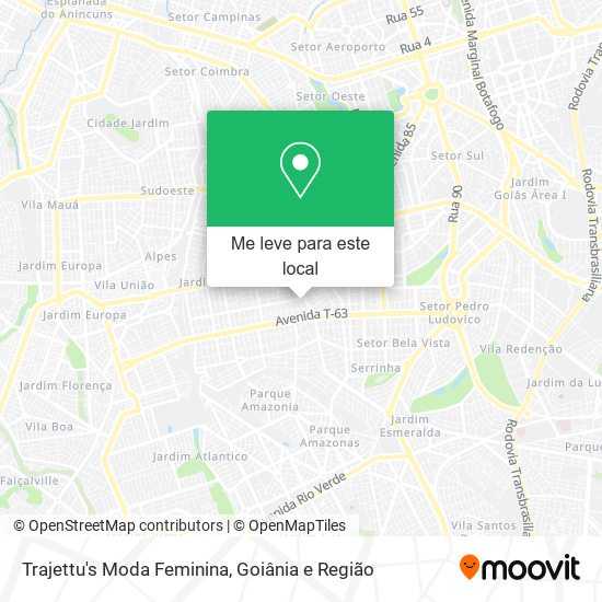 Trajettu's Moda Feminina mapa