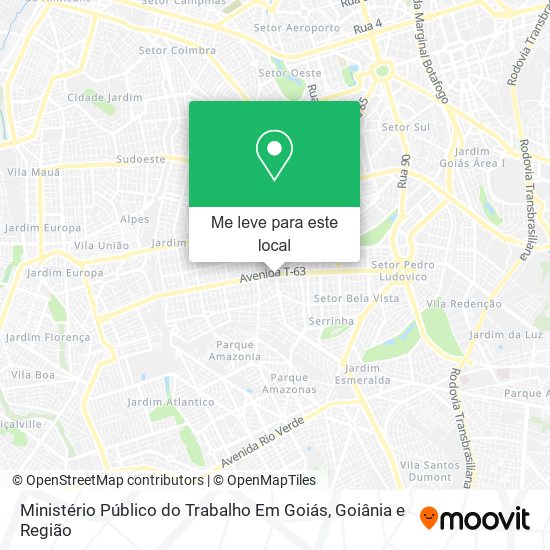 Ministério Público do Trabalho Em Goiás mapa