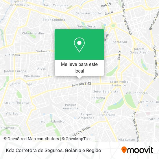 Kda Corretora de Seguros mapa