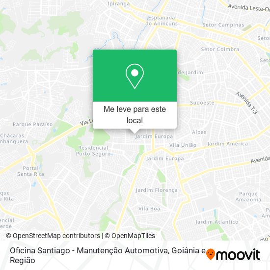 Oficina Santiago - Manutenção Automotiva mapa