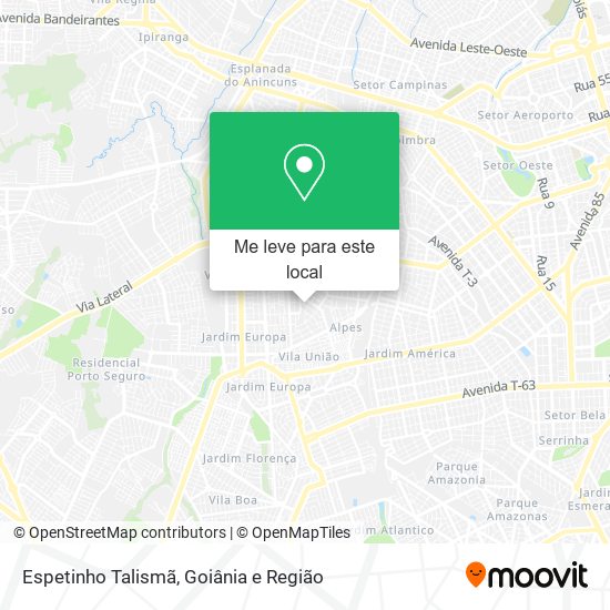 Espetinho Talismã mapa