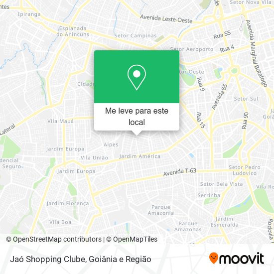 Jaó Shopping Clube mapa