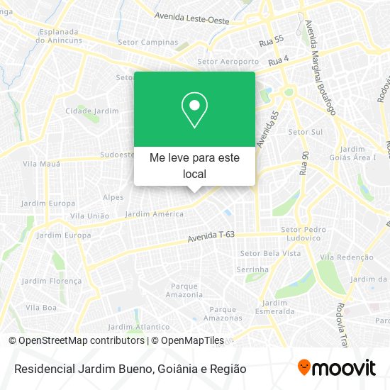 Residencial Jardim Bueno mapa