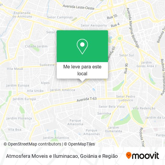 Atmosfera Moveis e Iluminacao mapa