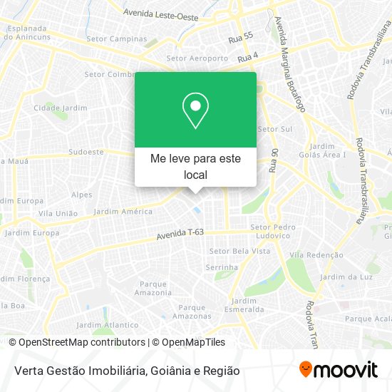 Verta Gestão Imobiliária mapa